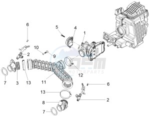 V7 II Stornello ABS 750 drawing Throttle body