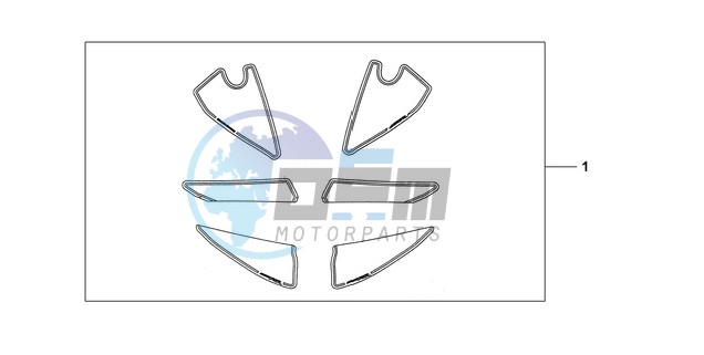 KIT, RACING STICKER