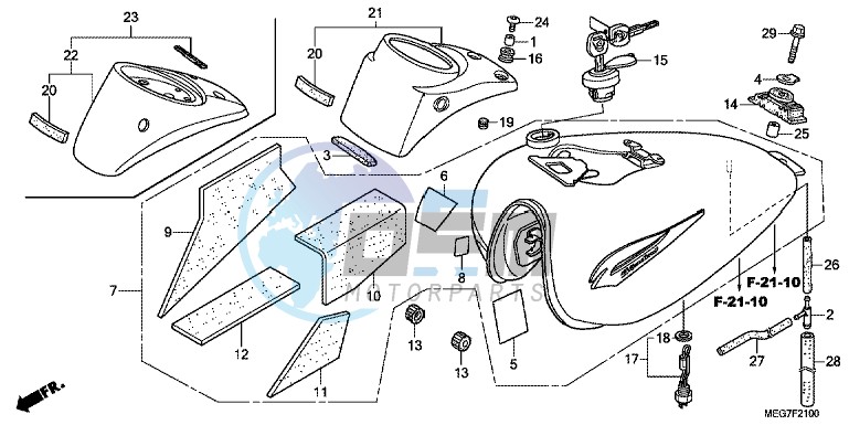 FUEL TANK ( VT750C2B/ C2S/ CS/ C/ CA)