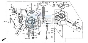 TRX350FM FOURTRAX 350 4X4 drawing CARBURETOR