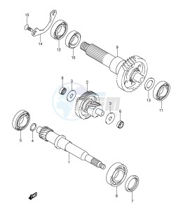 AN250 (E2) Burgman drawing TRANSMISSION (2)(MODEL K3 K4)