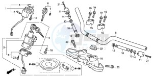 CB600FA CB600FA drawing HANDLE PIPE/TOP BRIDGE