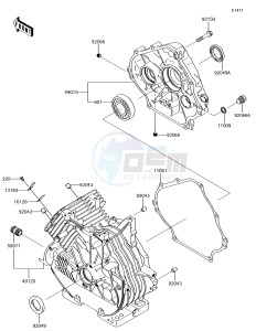 MULE SX KAF400JJF EU drawing Cylinder Head