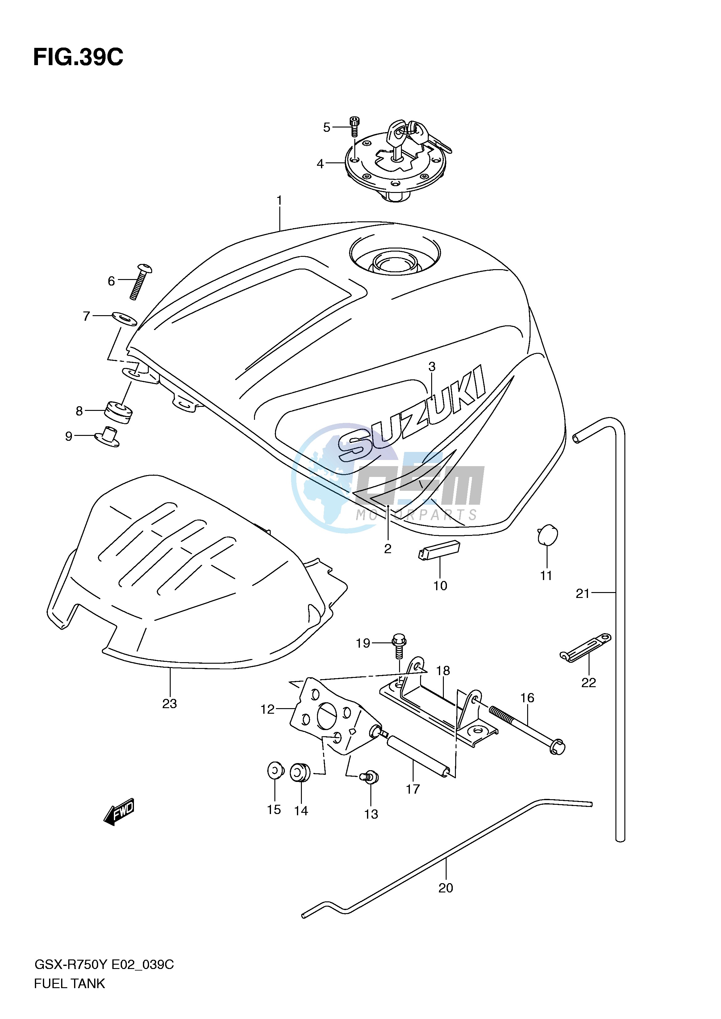 FUEL TANK (MODEL K3)