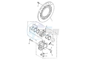 FZS FAZER 1000 drawing REAR BRAKE CALIPER