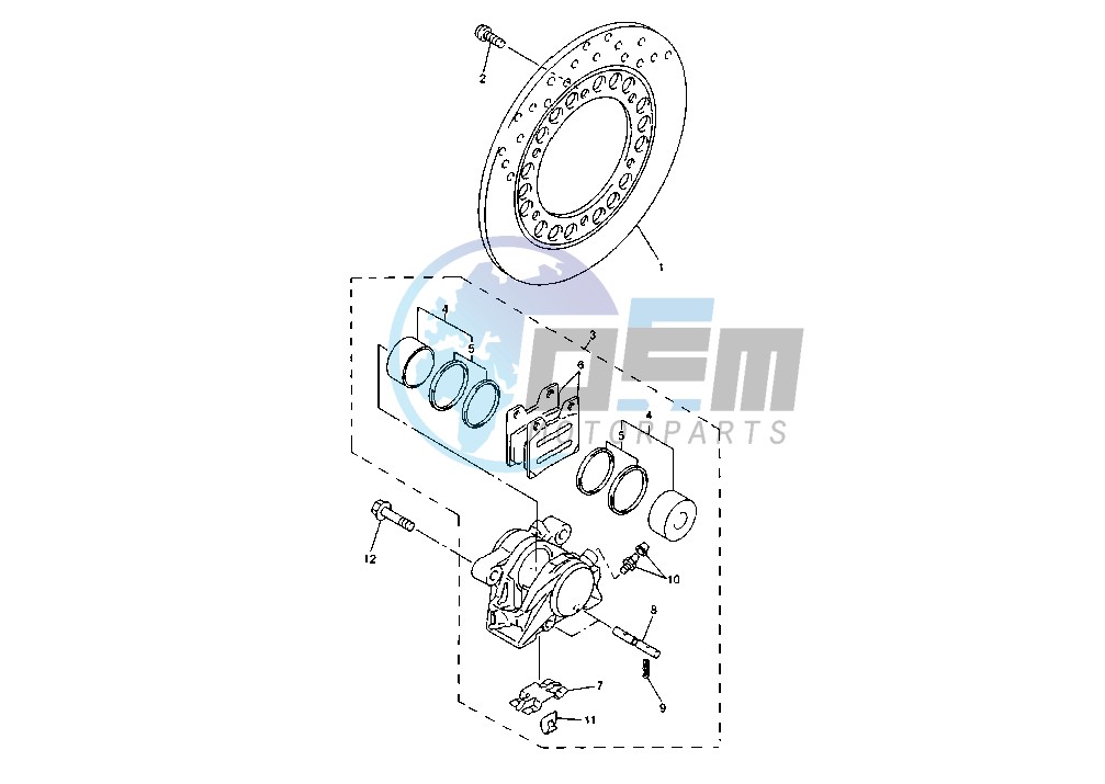 REAR BRAKE CALIPER