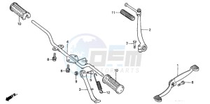 C70Z 50 drawing STEP/KICK ARM/ CHANGE PEDAL