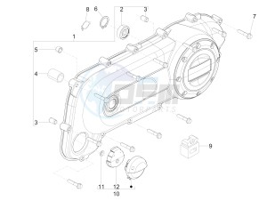 LX 50 2T D drawing Crankcase cover and cooling