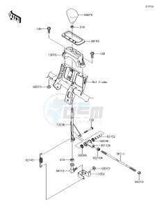 BRUTE FORCE 750 4x4i EPS KVF750HFF EU drawing Control