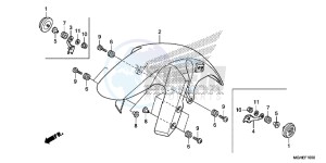 VFR1200XDLE CrossTourer ED drawing FRONT FENDER