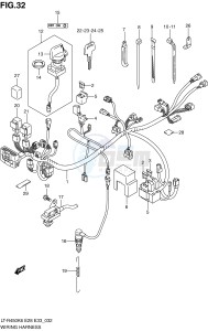 LT-R450 (E28-E33) drawing WIRING HARNESS