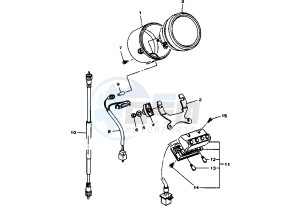 XV VIRAGO 535 drawing METER