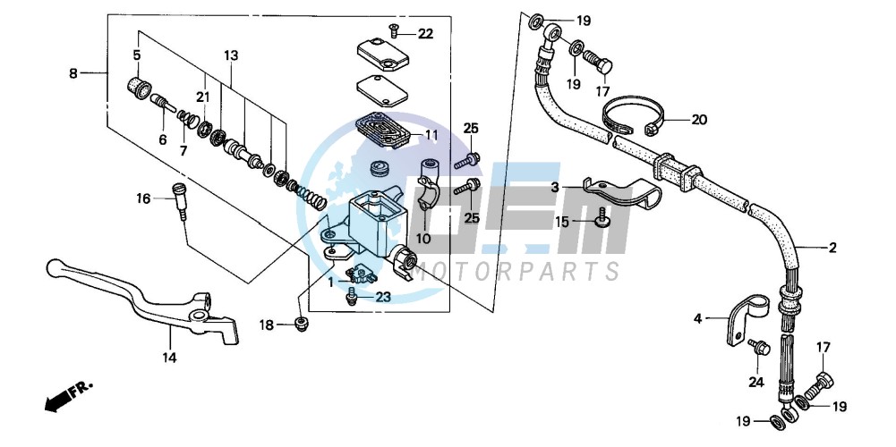 FR. BRAKE MASTER CYLINDER