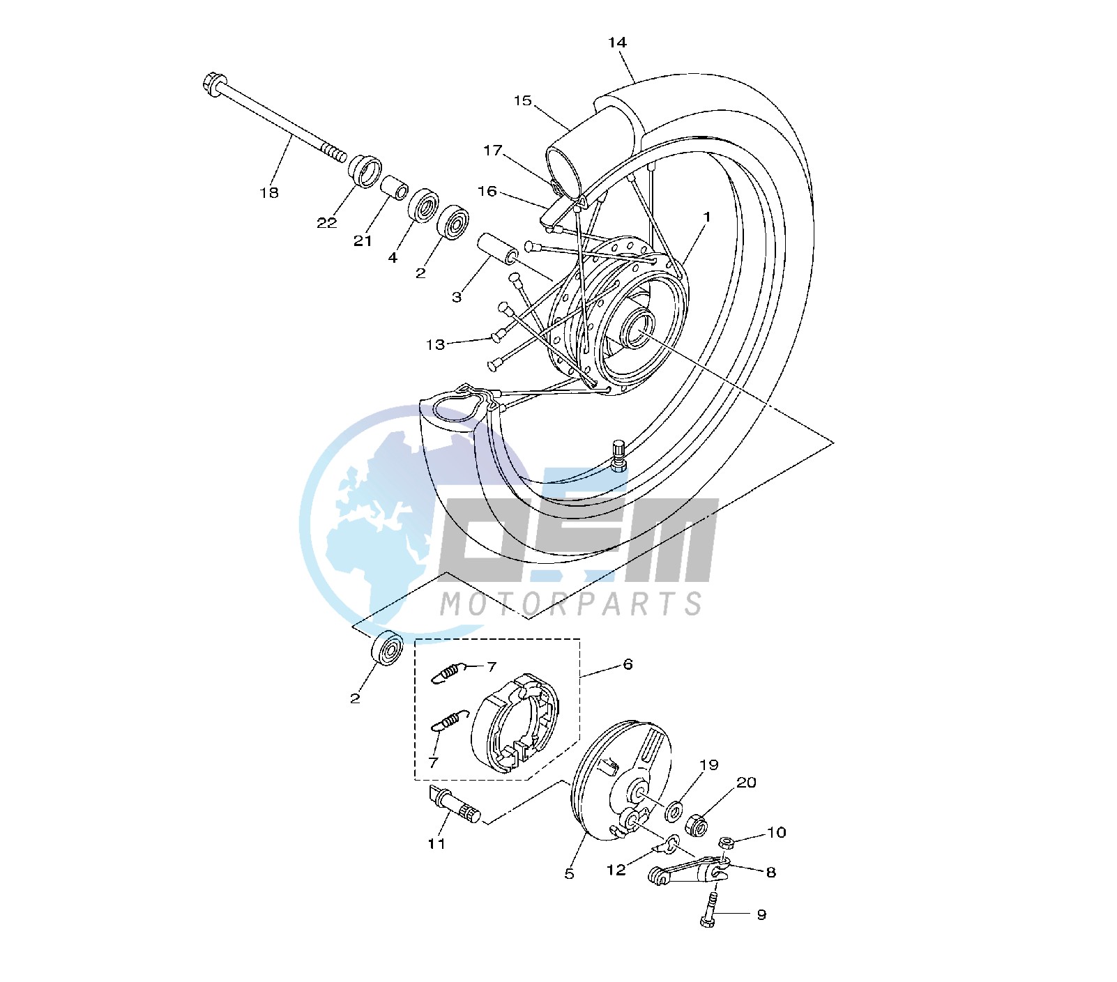 FRONT WHEEL 39C--