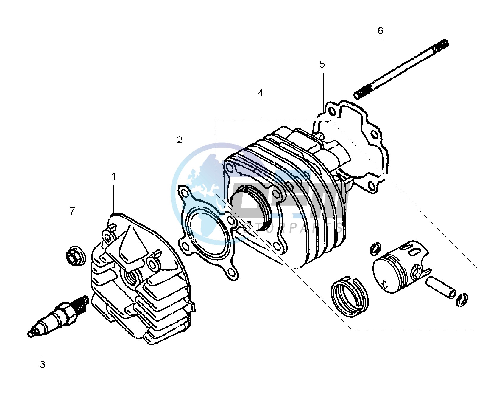 CYLINDER AND HEAD