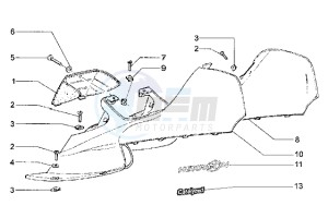 Hexagon 180 LXT drawing Upper side panels