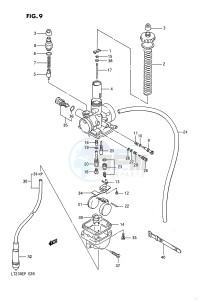 LT230E (E28) drawing CARBURETOR