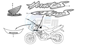 CB600F2 HORNET drawing MARK (2)