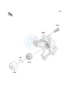 KVF650 4x4 KVF650D9F EU GB drawing Front Hub