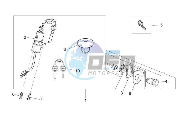 Lock hardware kit