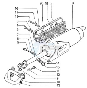 Zip & Zip 100 drawing Exhaust pipe