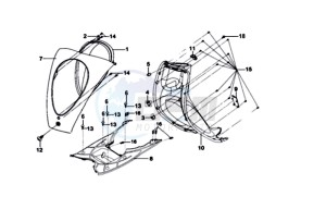 MIO 50 L6 drawing FRONT COVER /  HEAD LAMP / FLOOR PANEL