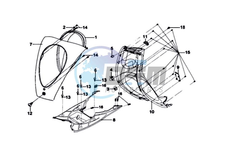 FRONT COVER /  HEAD LAMP / FLOOR PANEL