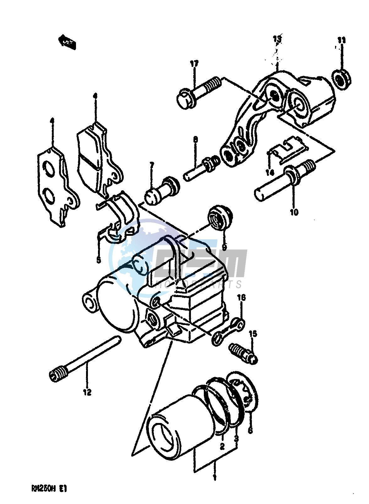 FRONT CALIPER (MODEL G)