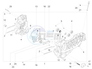 GTV 300 SEI GIORNI IE E4 ABS (NAFTA) drawing Crankcase