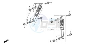 TRX90EX SPORTRAX90 drawing FRONT CUSHION