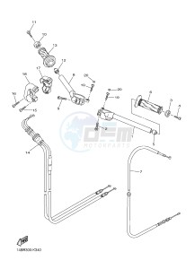 YZF-R1 998 R1 (1KBJ 1KBK) drawing STEERING HANDLE & CABLE