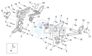 Griso S.E. 1200 8V drawing Foot rests II