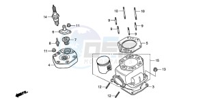 NSR125R drawing CYLINDER/CYLINDER HEAD