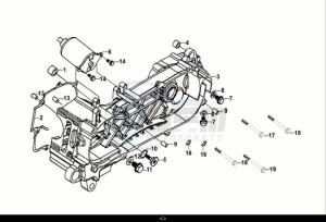 FIDDLE IV 125 (XG12W1-EU) (M0-M3) drawing L.CRANK CASE