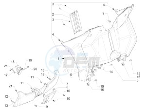 MP3 500 LT E4 Sport - Business (EMEA) drawing Front glove-box - Knee-guard panel