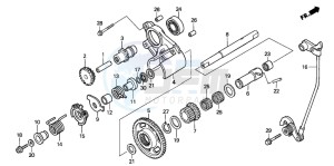 GL1800 drawing REVERSE GEAR