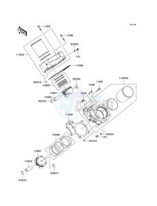 KVF 650 A [PRAIRIE 650 4X4] (A1) [PRAIRIE 650 4X4] drawing CYLINDER_PISTON-- S- -