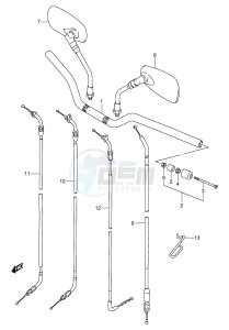 GSF250V (E24) Bandit drawing HANDLEBAR