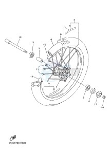 WR450F (2GC7 2GC8 2GC9 2GC9) drawing FRONT WHEEL