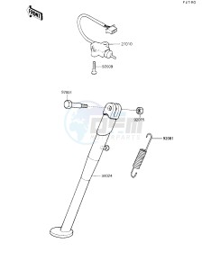 KL 250 D [KLR250] (D7-D9) [KLR250] drawing STAND