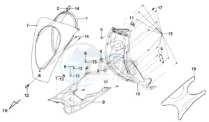 MIO 100 drawing FR PLATE / HEAD LIGHT / FOOTREST