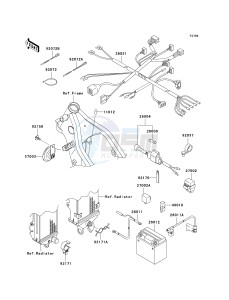 KLX 250 H [KLX250S] (H6F-H7F) H6F drawing CHASSIS ELECTRICAL EQUIPMENT