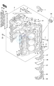 DF 250AP drawing Cylinder Block