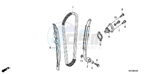 CRF250XB CRF250X ED drawing CAM CHAIN/ TENSIONER