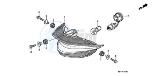 XL700V9 F / CMF drawing TAILLIGHT