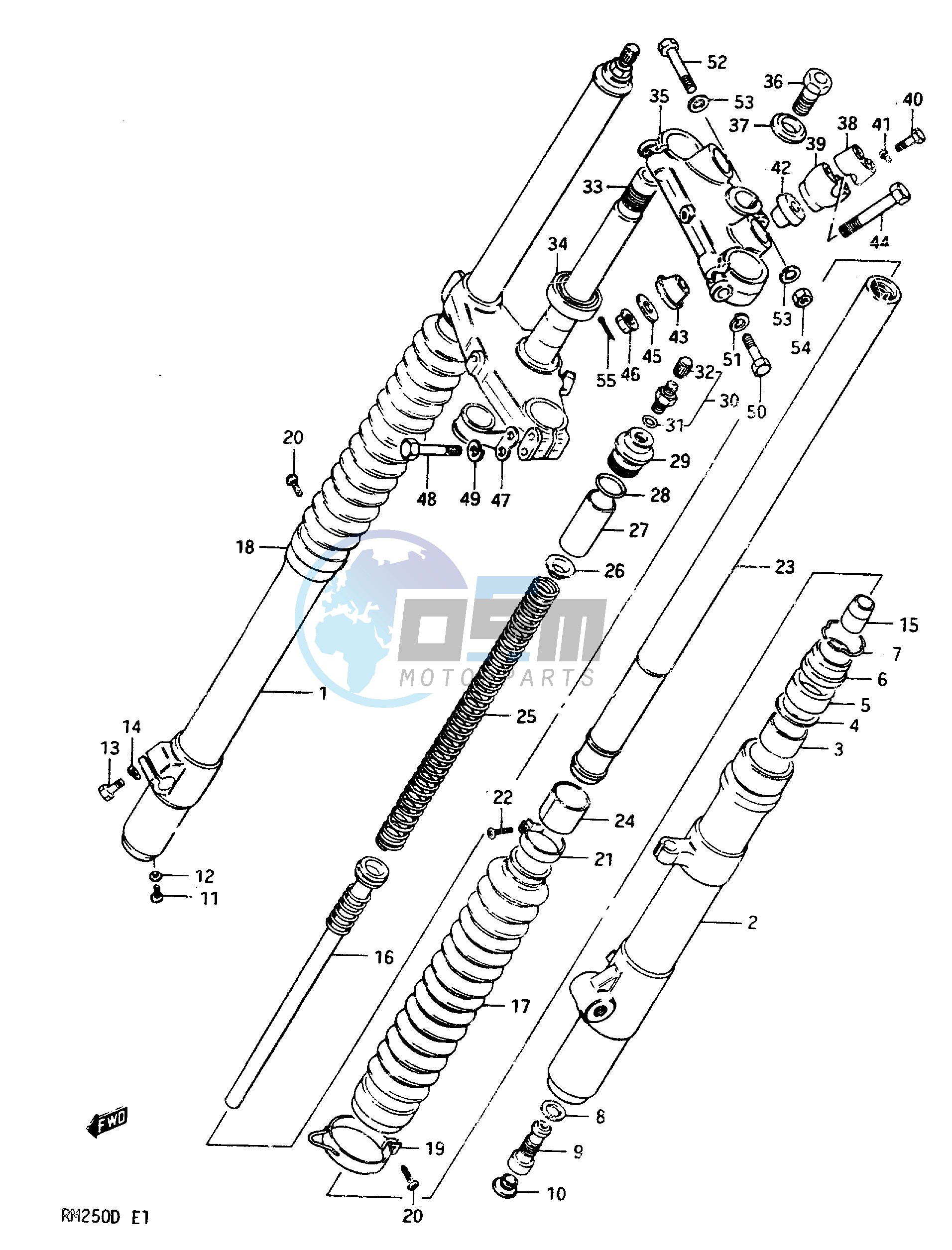 FRONT FORK MODEL D