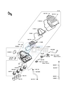 VERSYS_1000 KLZ1000ADF FR GB XX (EU ME A(FRICA) drawing Air Cleaner