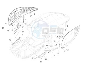 946 125 4T 3V ABS (EMEA, APAC) drawing Side cover - Spoiler