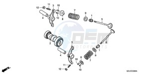 CRF50F9 Australia - (U) drawing CAMSHAFT/VALVE