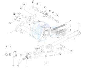 RS 125 Replica E4 ABS (APAC) drawing Central stand